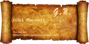 Göbl Marcell névjegykártya